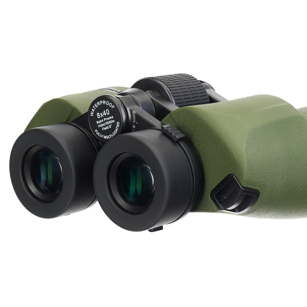 Prismáticos binoculares ARMY verdes 8x40 con retícula y telémetro