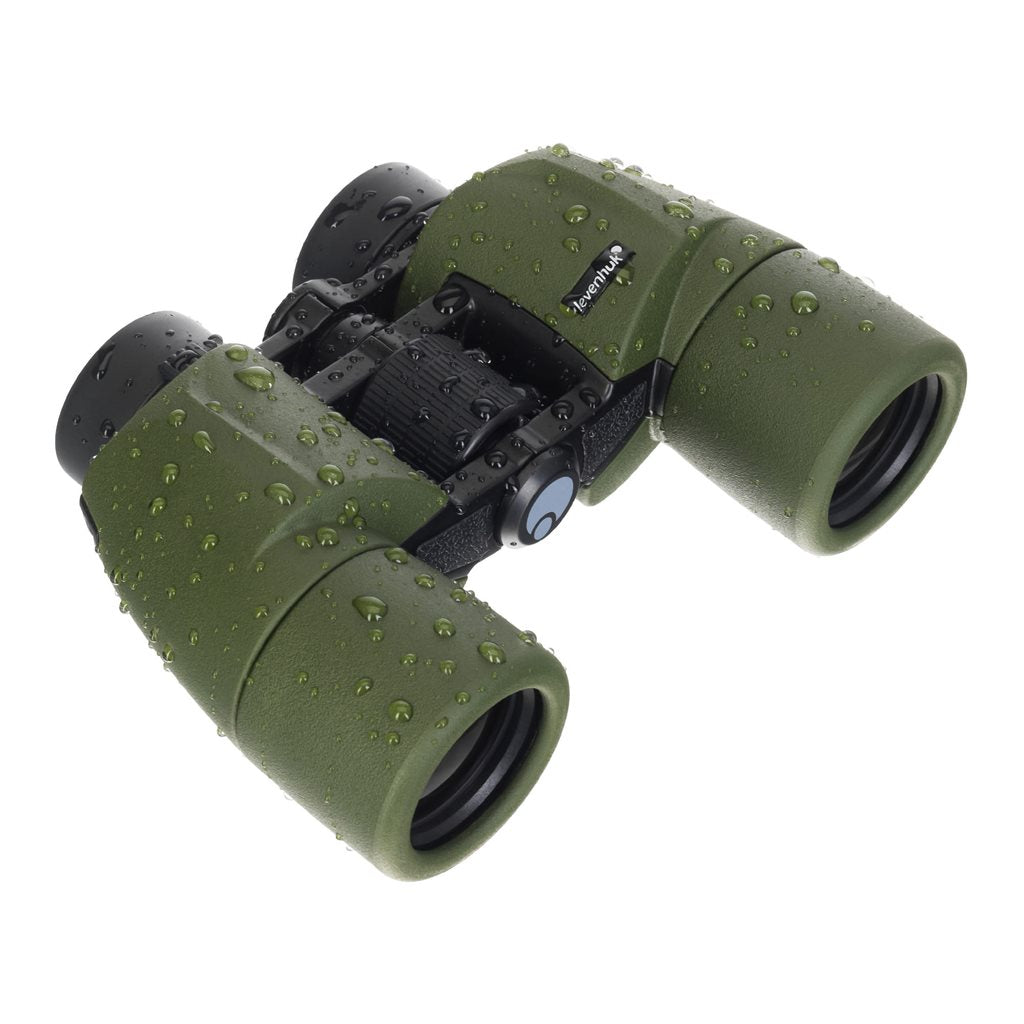 Prismáticos binoculares 10x40 verde ejército, ref. LE-81932