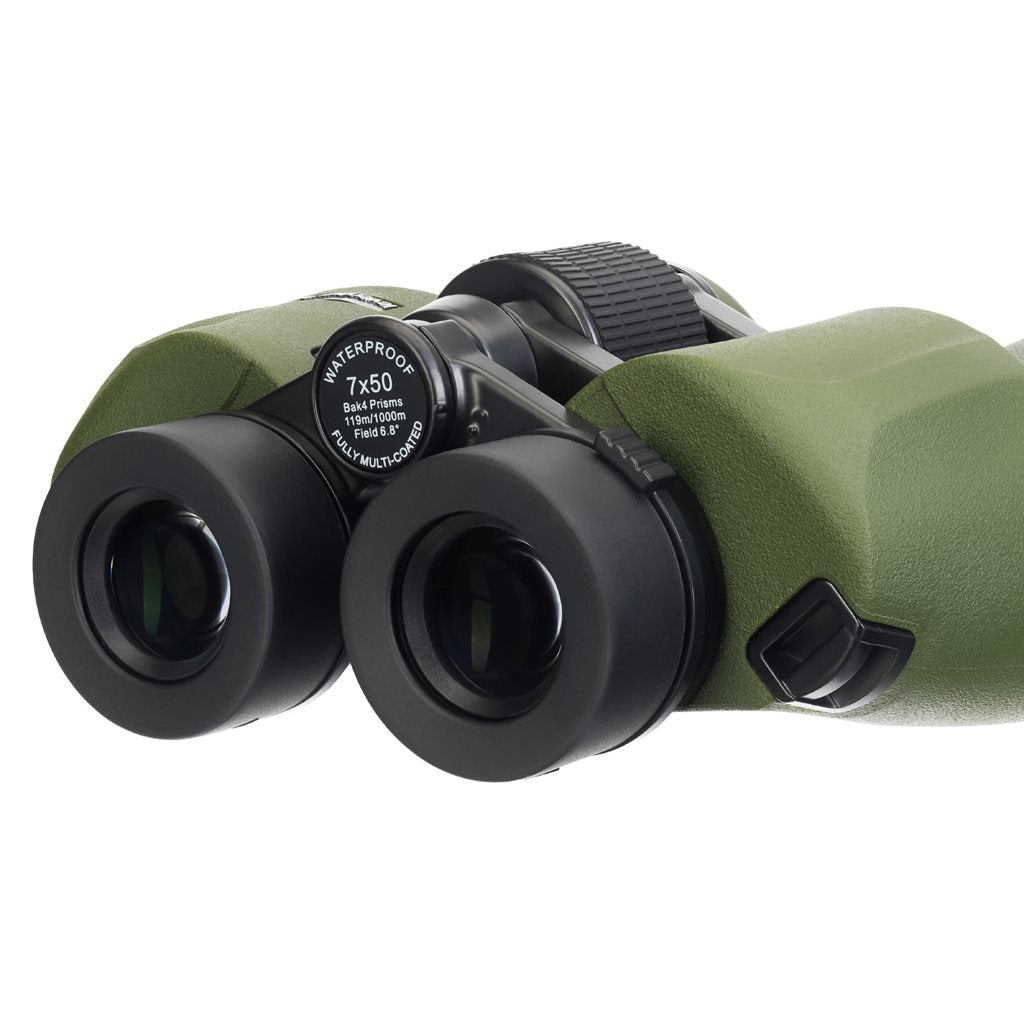 Prismático binocular ARMY verde 7x50 con retículo y escala para medir distancias