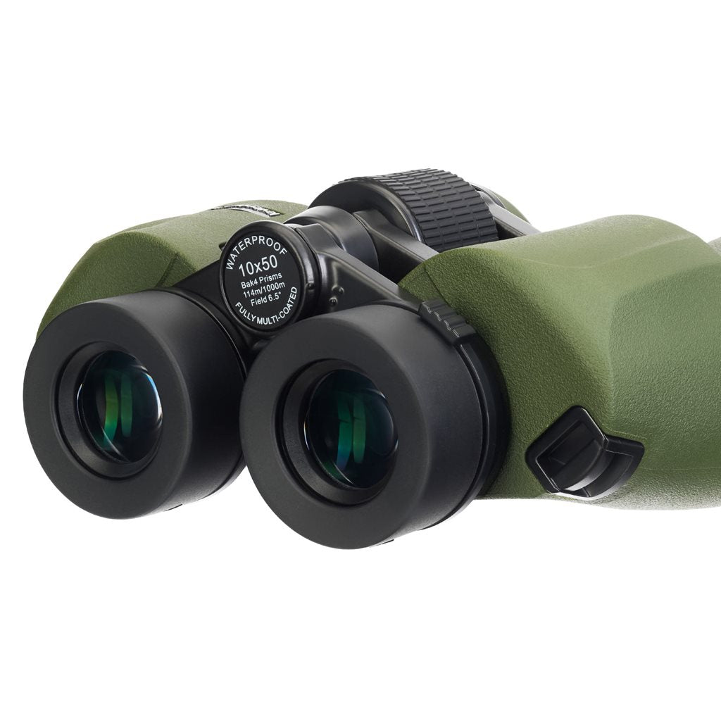 Prismáticos binoculares 10x50 verde militar LE-81934