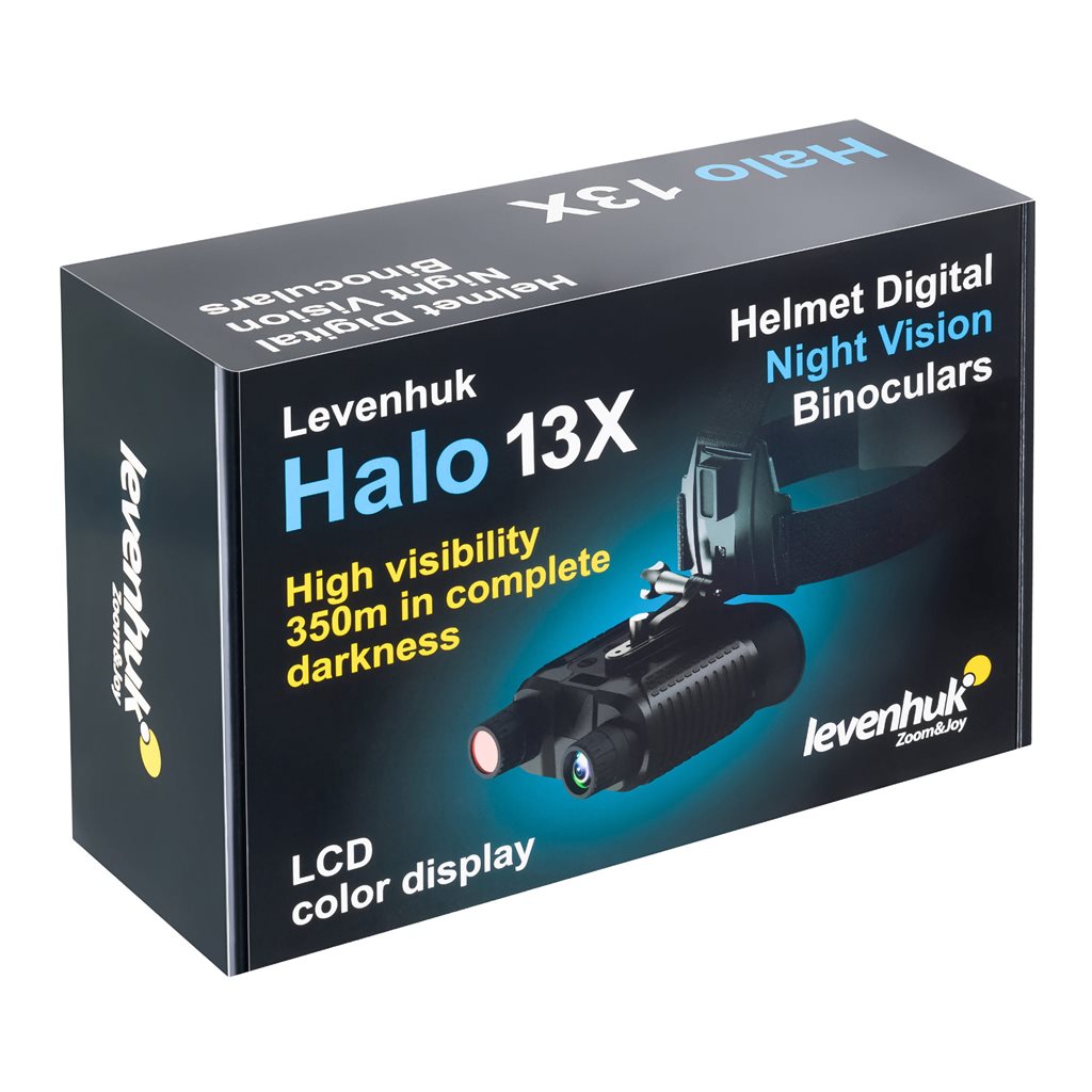 Visor binocular digital Levenhuk Halo 13X Helmet con visión nocturna y grabadora