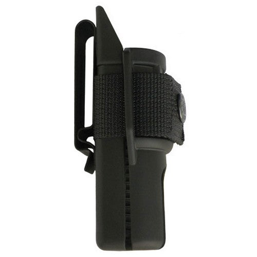 Funda plástica negra con clip metálico para linternas HELIOS3 y BARACUDA3