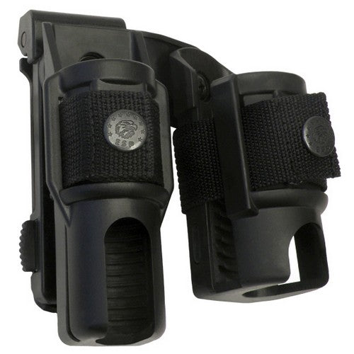 Funda plástica giratoria MOLLE para linterna y spray (LH-14 + SH-14) con adaptador