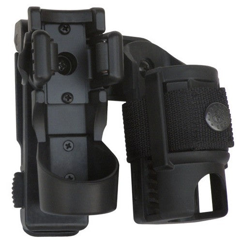 Funda giratoria MOLLE doble para linterna y spray en plástico con adaptador LHU-14/SH-14