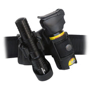 Funda doble giratoria LHU-04 y SHT-04 para linterna y spray con clip plástico