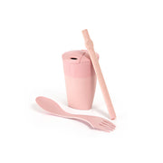 Juego ReKit BIO: taza, pajita y cubiertos reutilizables
