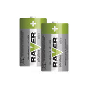 Pack de 2 pilas alcalinas RAVER LR14 (C) 1,5 V