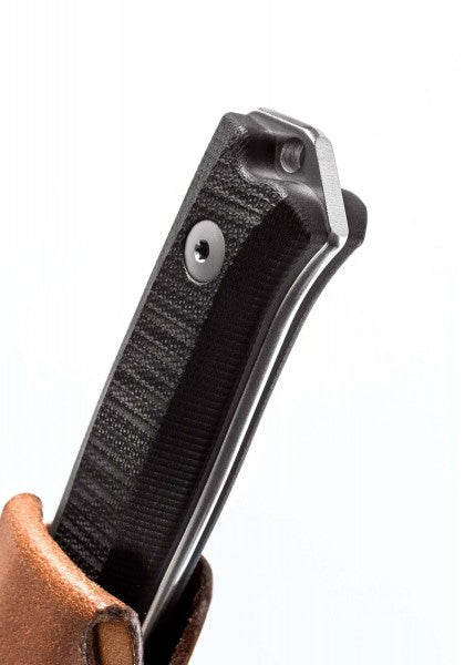 Cuchillo fijo B40 madera de olivo, naranja o Verde, Lionsteel LS-B40 - Espadas y Más
