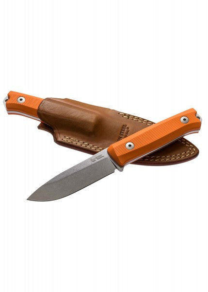 Cuchillo fijo B40 madera de olivo, naranja o Verde, Lionsteel LS-B40 - Espadas y Más
