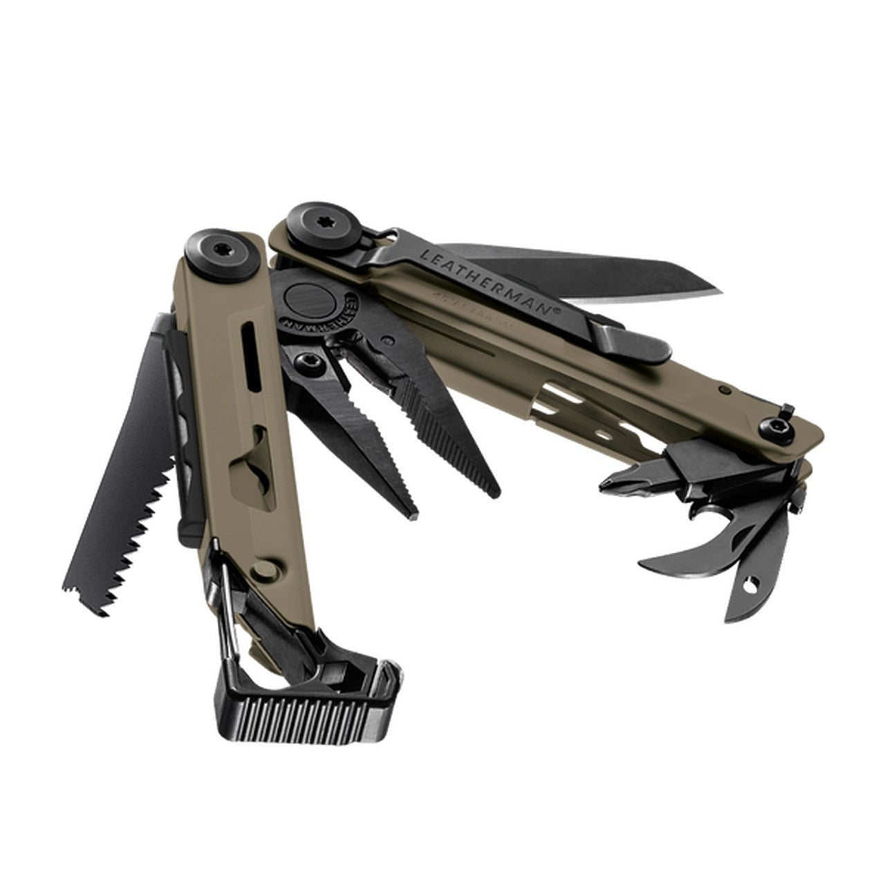 Leathermann SIGNAL multiherramientas plegable COYOTE/TAN con 19 funciones para outdoor y supervivencia
