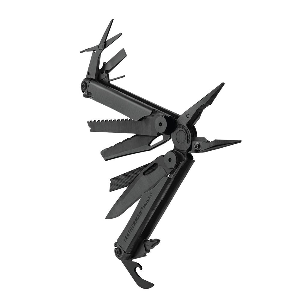 Multitool plegable WAVE PLUS negro con 18 herramientas y puntas de alicates intercambiables