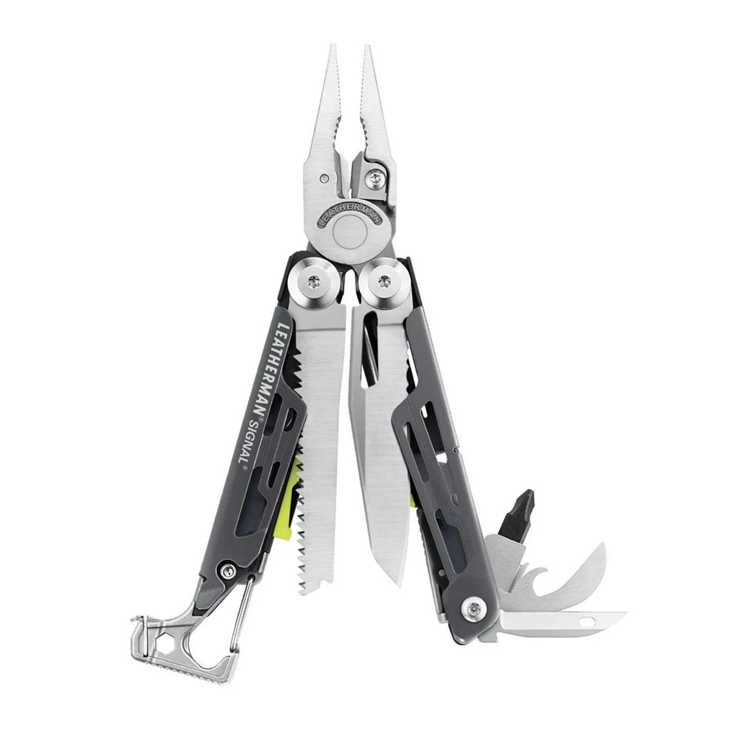 Leatherman SIGNAL alicates multifunción plegables negro y plata