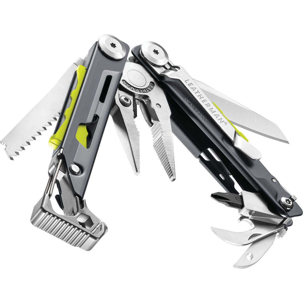 Leatherman SIGNAL alicates multifunción plegables negro y plata