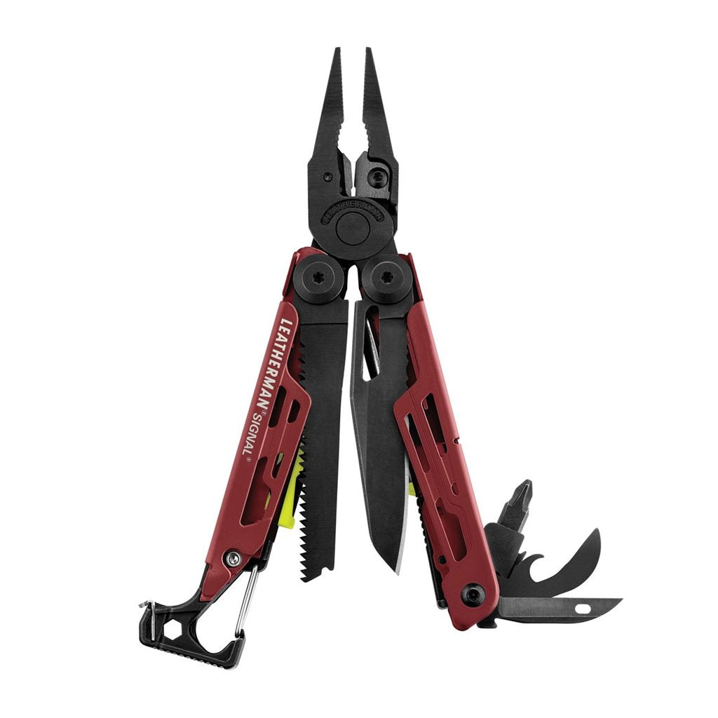 Leatherman SIGNAL alicates multifunción plegables negro y plata