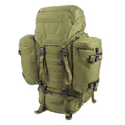 Mochila SMPS Berghaus Crusader RC verde con bolsillo para DragBag Long, vista frontal