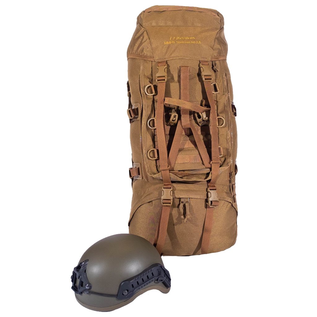 Mochila Berghaus MMPS Spartan 60L Earth Brown vista frontal