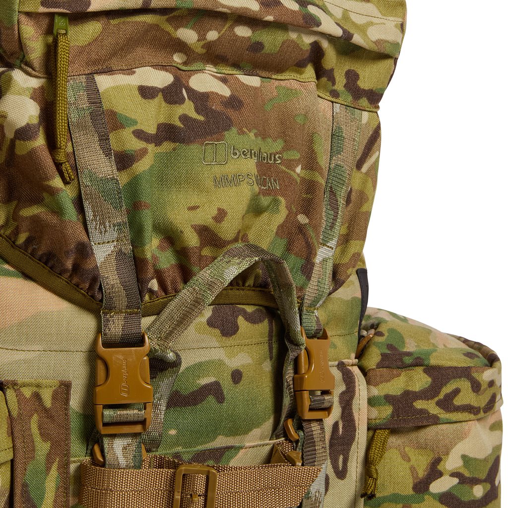 Mochila MMPS Vulcan IV 100L en color militar, material 1000D, diseño robusto y duradero