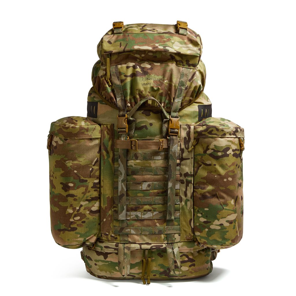 Mochila MMPS Vulcan IV 100L en color militar, material 1000D, diseño robusto y duradero