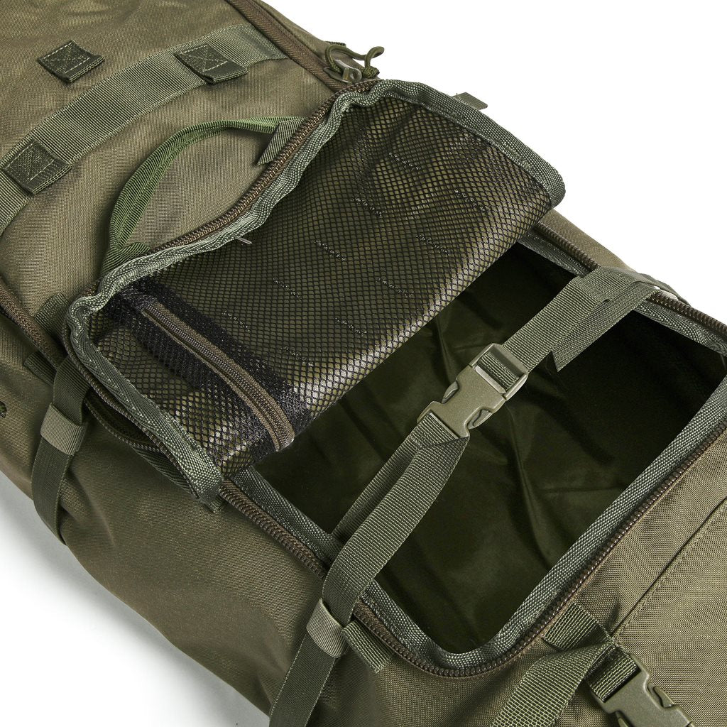 Mochila táctica FLT TITAN 60 Stone Grey Olive, vista frontal