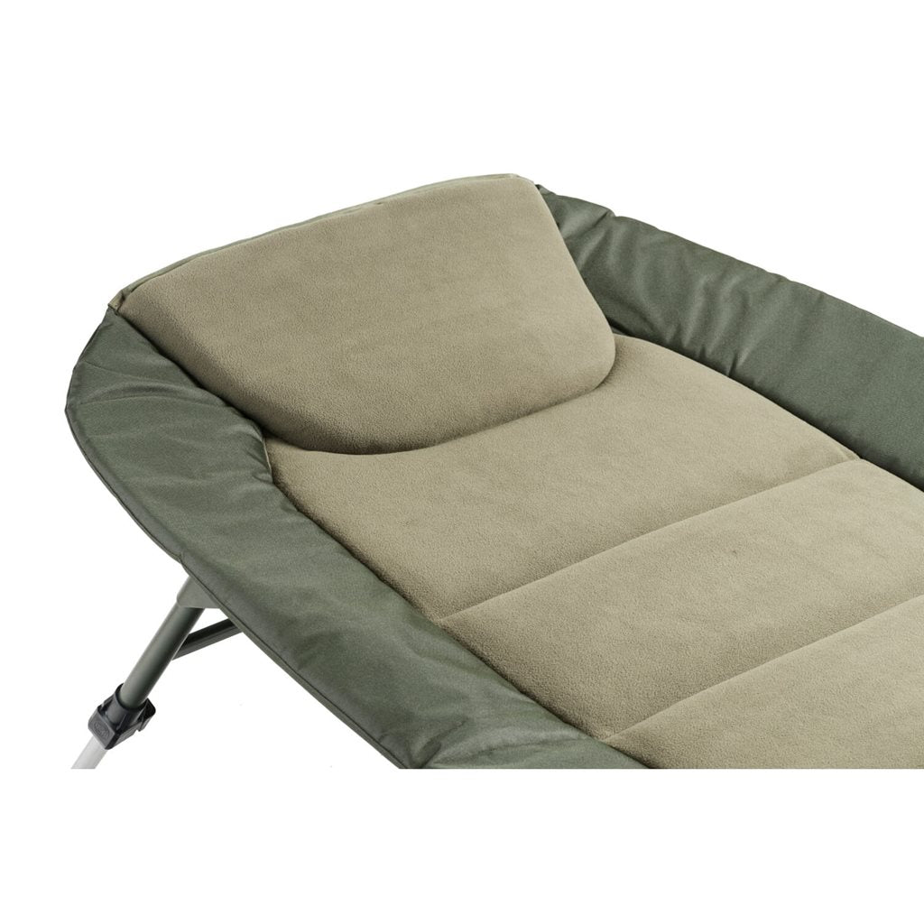 Cama de campaña Comfort XL8 verde con colchón acolchado