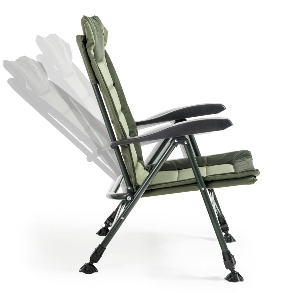 Silla reclinable Premium Quattro con patas telescópicas y armazón de acero
