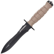 Cuchillo FIX3002TN con funda y logo USMC, hoja fija, tamaño mayor.