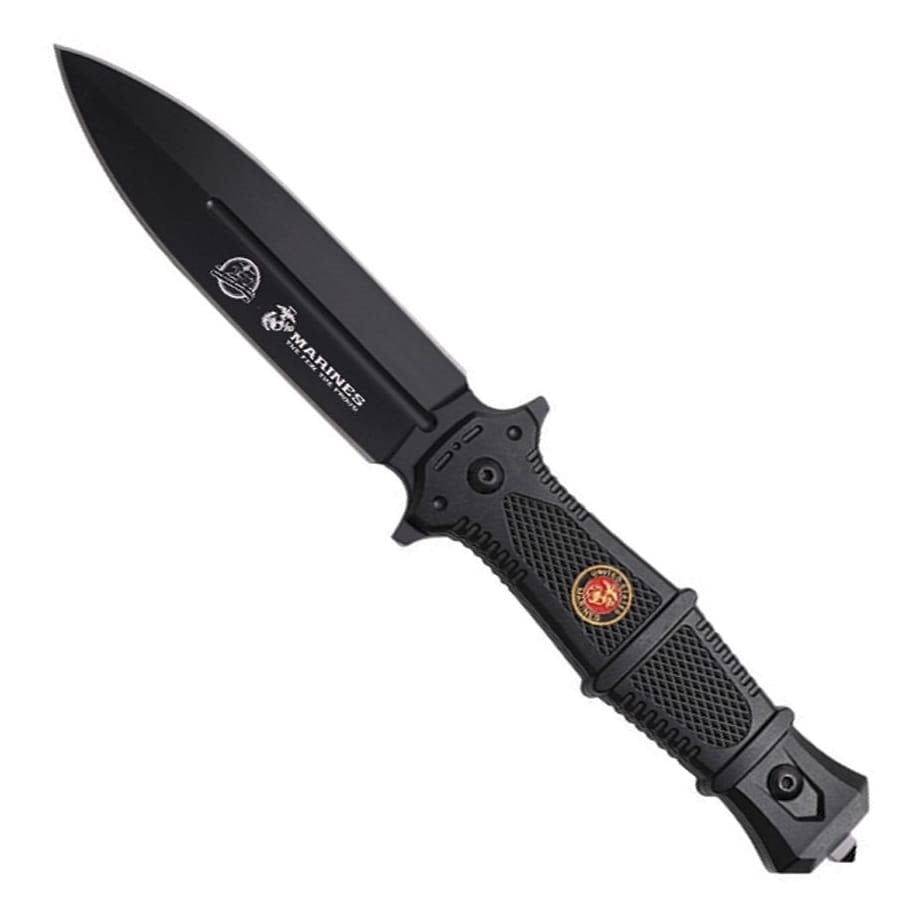 Daga USMC full-tang con funda negra