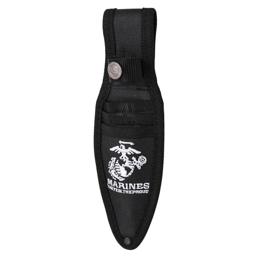 Set de 3 cuchillos arrojadizos USMC en acero inoxidable con logo oficial