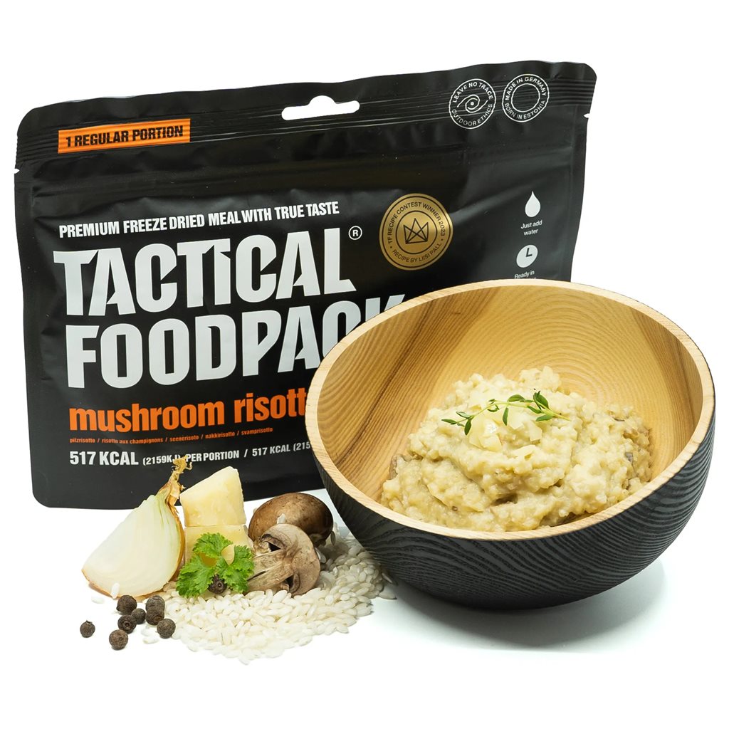 Risotto de setas liofilizado TACTICAL FOODPACK M0021