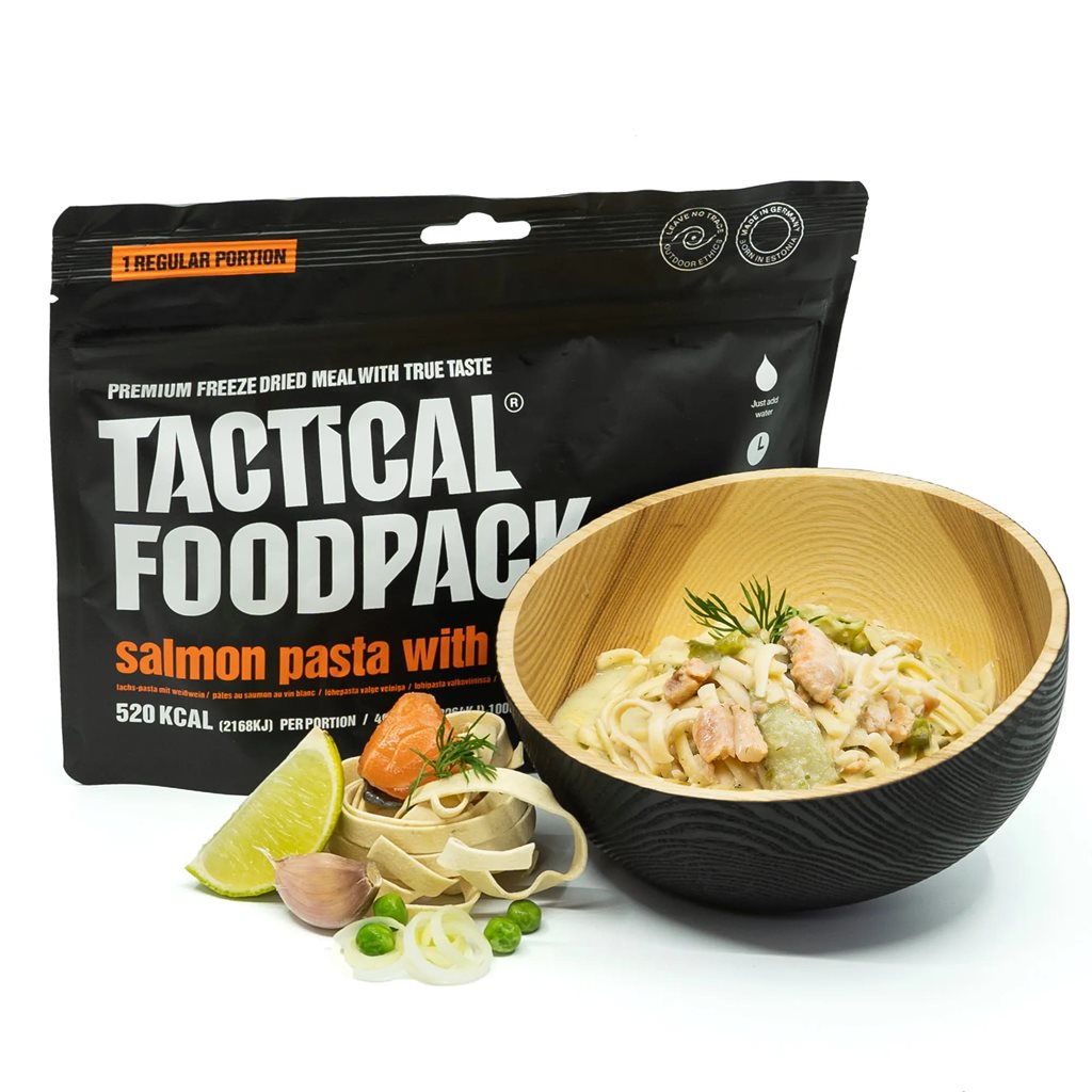 Pasta deshidratada con salmón al vino blanco - TACTICAL FOODPACK