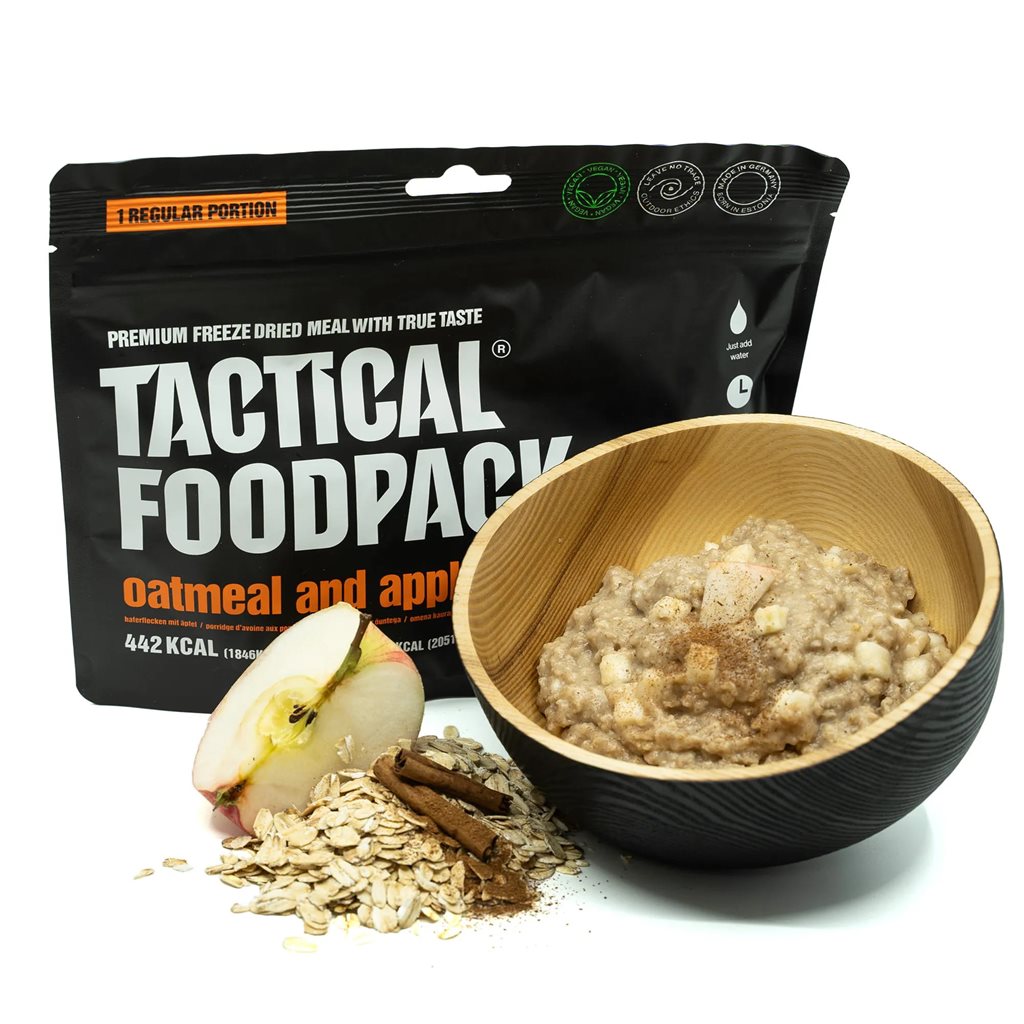 Gachas de avena liofilizadas con manzana TACTICAL FOODPACK (M0027)