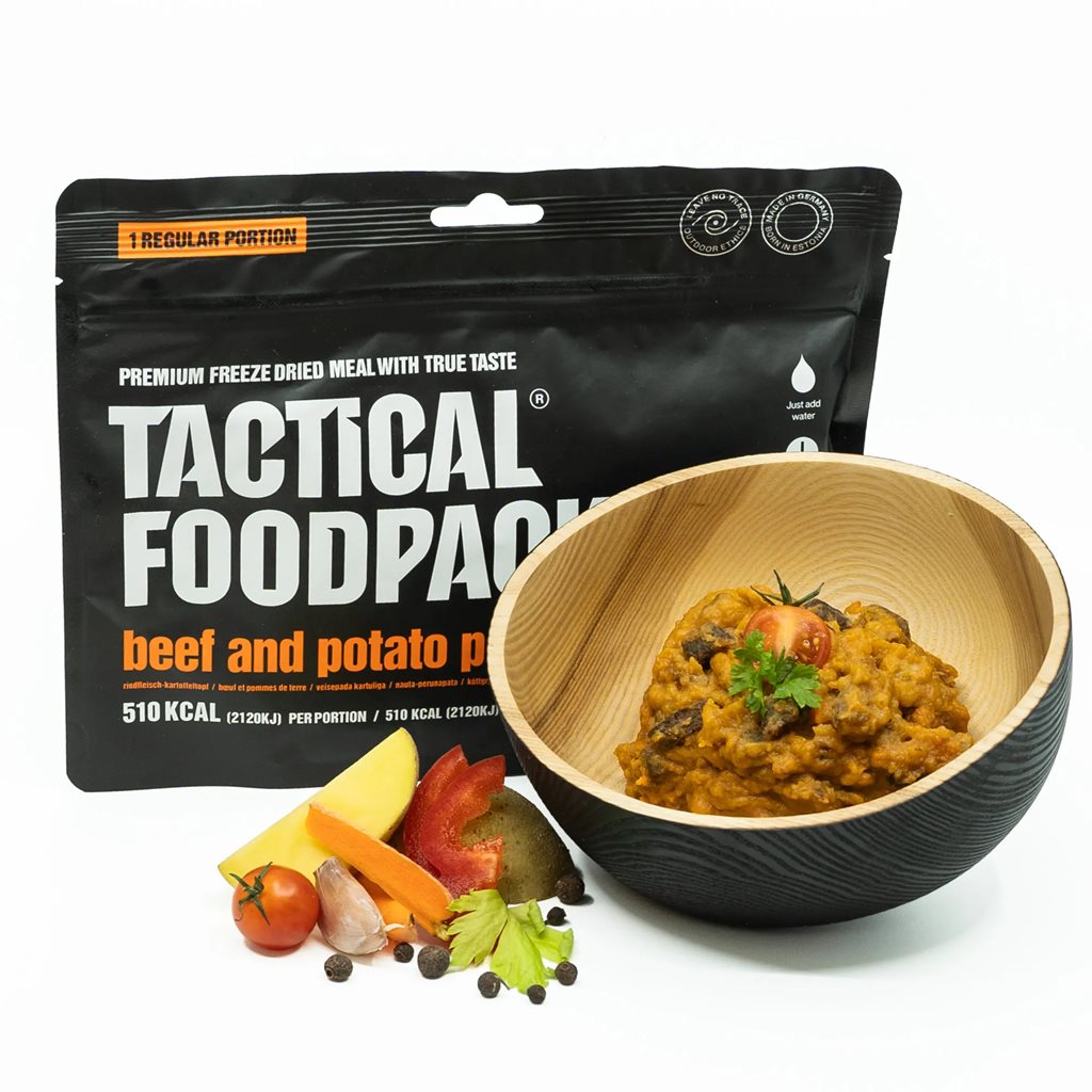 Guiso de ternera liofilizado con patatas TACTICAL FOODPACK (M0033)