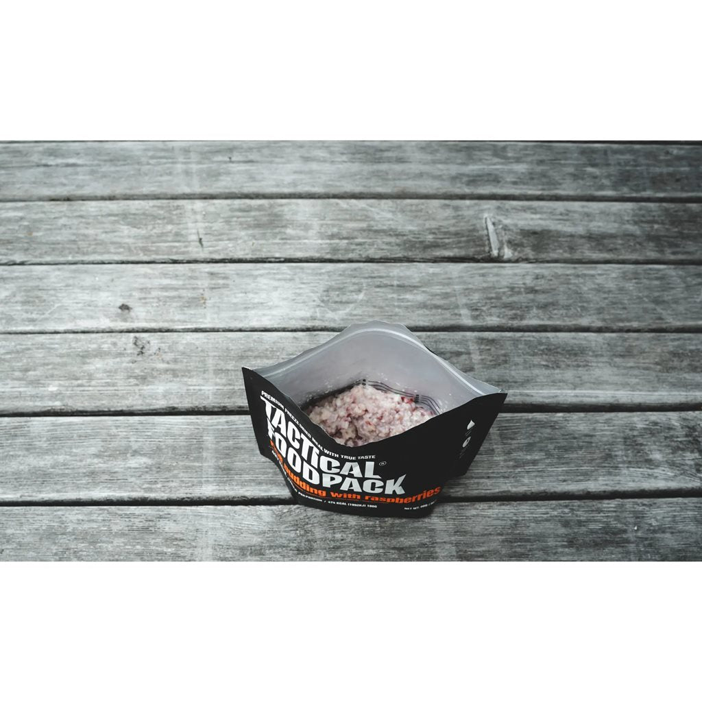 Pudín de arroz liofilizado con frambuesas - TACTICAL FOODPACK M0036