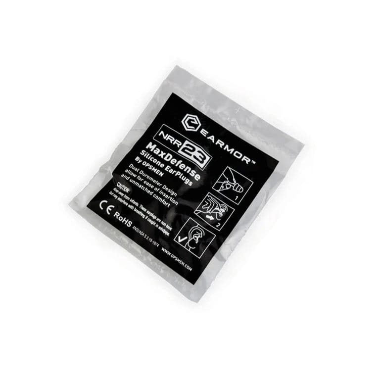 Imagen de tapones para los oídos MAXDEFENSE de silicona verdes