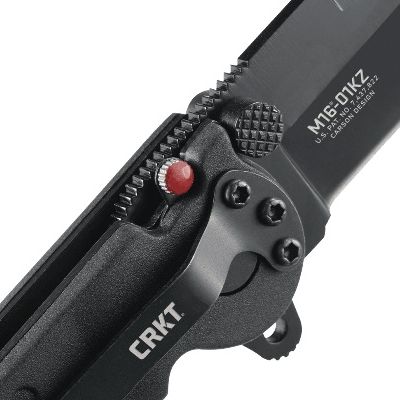Navaja plegable CRKT M16-01KZ, hoja AUS-8, mango Zytel negro, 10 cm cerrada