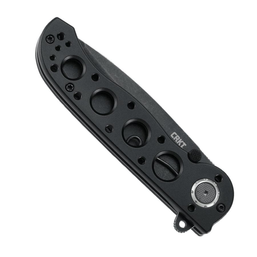 Cuchillo plegable DEADBOLT M16-02DB, hoja tanto de acero D2, mango de aluminio, acabado negro, longitud 18,7 cm