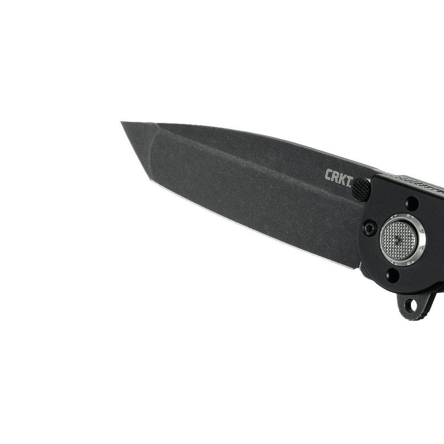 Cuchillo plegable DEADBOLT M16-02DB, hoja tanto de acero D2, mango de aluminio, acabado negro, longitud 18,7 cm