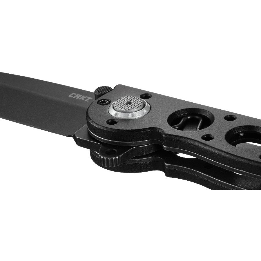 Cuchillo plegable DEADBOLT M16-02DB, hoja tanto de acero D2, mango de aluminio, acabado negro, longitud 18,7 cm