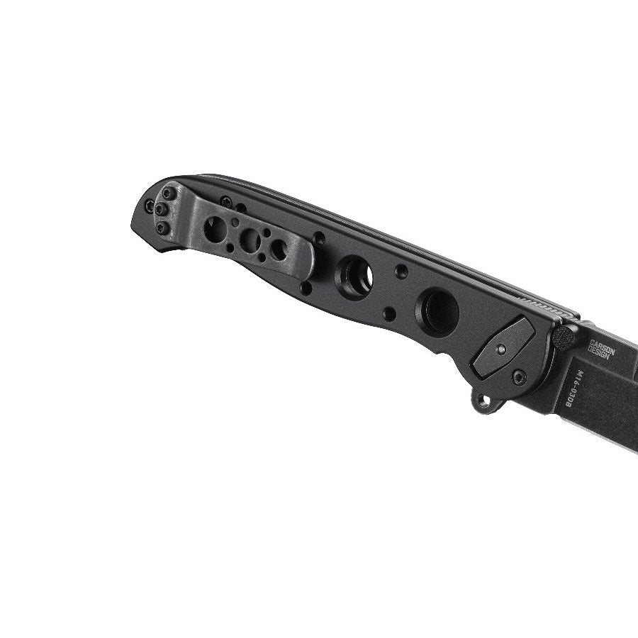Cuchillo plegable DEADBOLT M16-03DB negro, hoja D2 9,1 cm