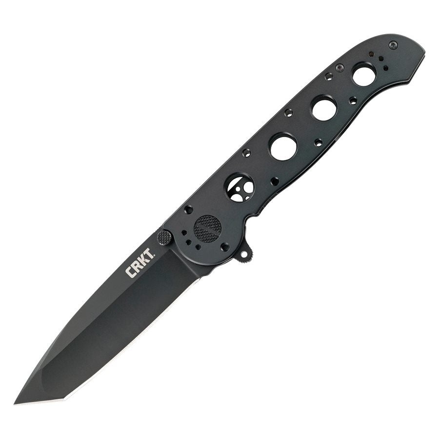 Navaja plegable M16-04KS tanto negra, hoja 9,8 cm, acero 12C27 Sandvik, cierre FrameLock y clip de bolsillo