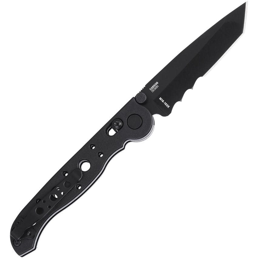 Navaja plegable M16-10XK tipo tanto negra