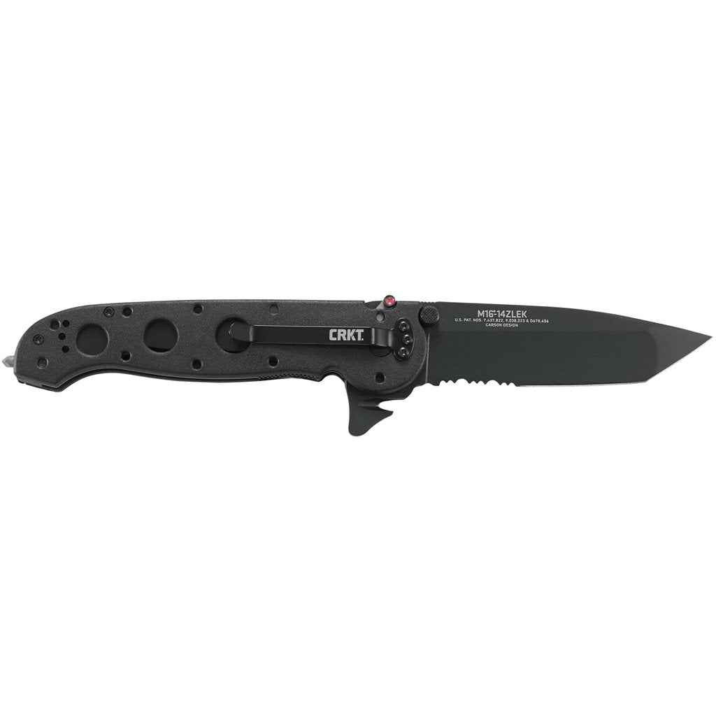 Navaja plegable M16® 14ZLEK Carson, hoja tanto, AUS 8, negro