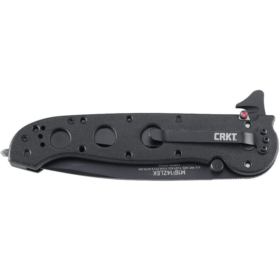 Navaja plegable M16® 14ZLEK Carson, hoja tanto, AUS 8, negro
