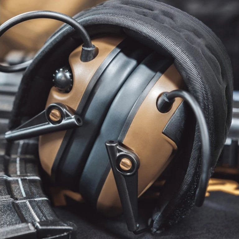 Auriculares electrónicos M300T Bluetooth negro vista del producto para protección auditiva