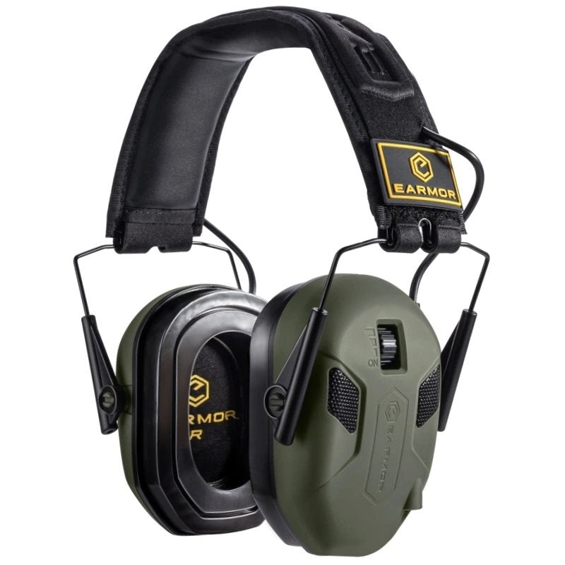 Auriculares electrónicos M300X negros — protección auditiva activa para tiro