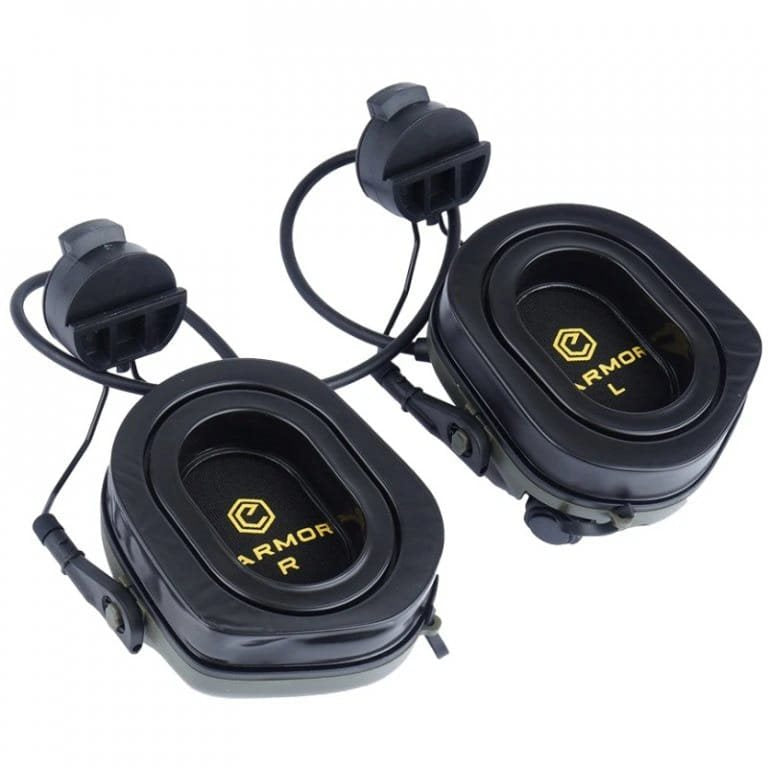 Auriculares electrónicos M31H PLUS montados en casco, color negro
