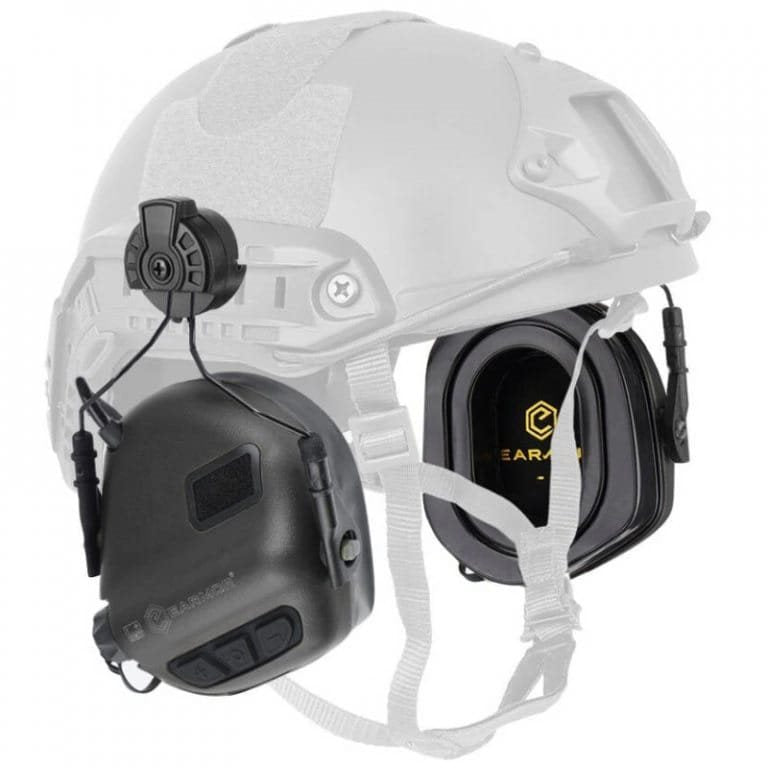 Auriculares electrónicos M31H PLUS montados en casco, color negro