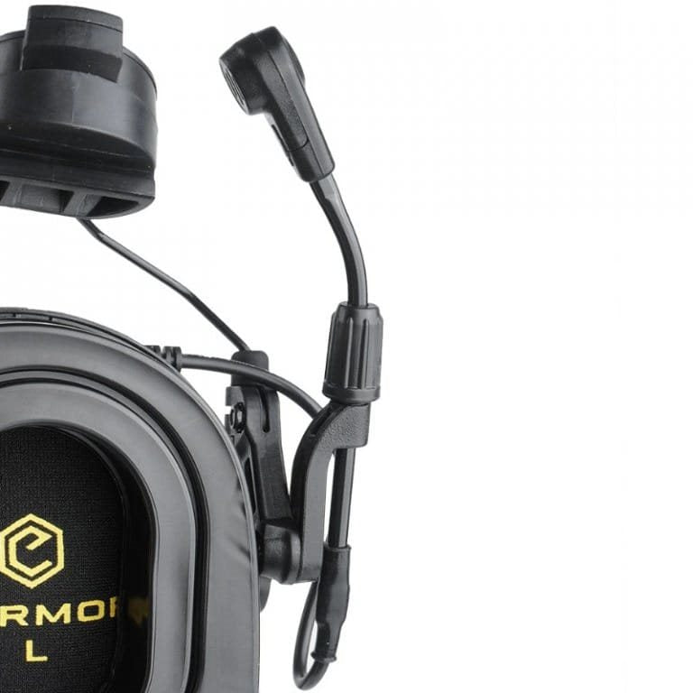 Auriculares electrónicos M32H PLUS en color negro con montaje para casco