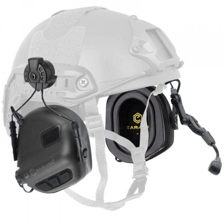 Auriculares electrónicos M32H PLUS en color negro con montaje para casco