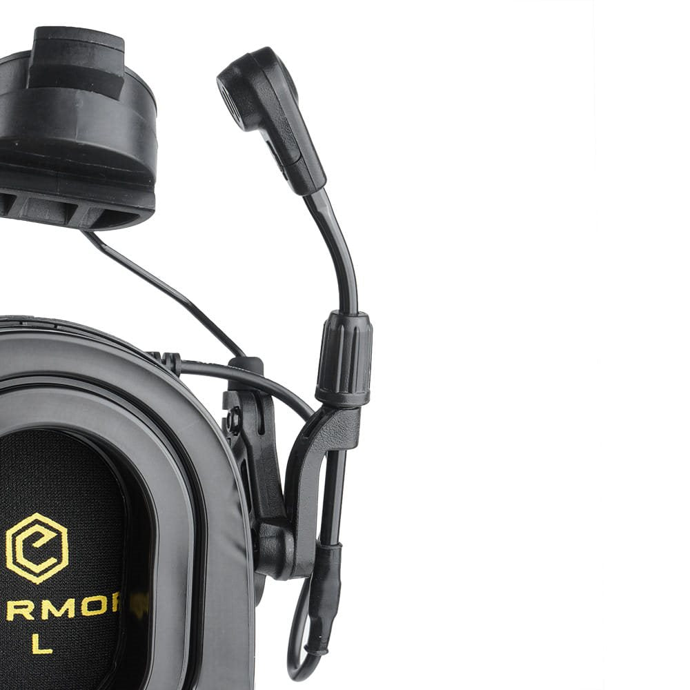 Auriculares electrónicos M32H PLUS en color negro con montaje para casco